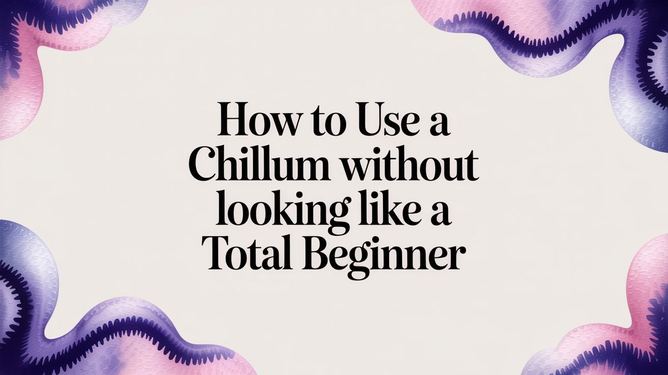 How to Use a Chillum Without Looking Like a Total Beginner