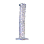 Human Grade Twisted Iridescent Tube Glass Water Pipe