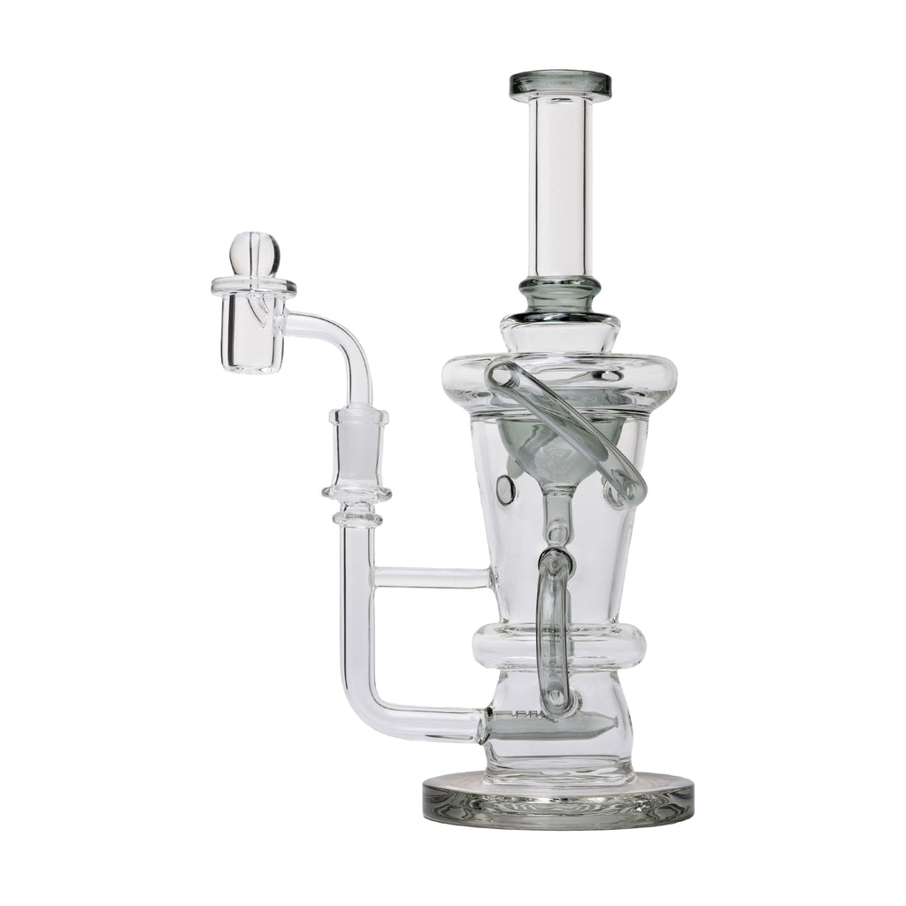Human Grade 10.25" Straight Recycler Glass Water Pipe