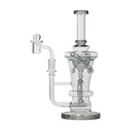 Human Grade 10.25" Straight Recycler Glass Water Pipe