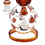 Pulsar Crazy Pumpkins Glass Water Pipe 7.9" / 14mm F
