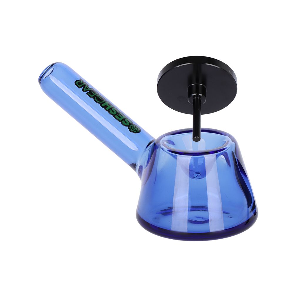 SeshGear Tamped and Poked Glass Hand Pipe - 4.75" / Colors Vary