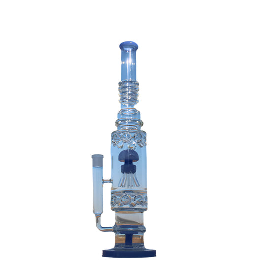 Jellyfish Sprinkler & Matrix Perc Glass Water Pipe 19.5"