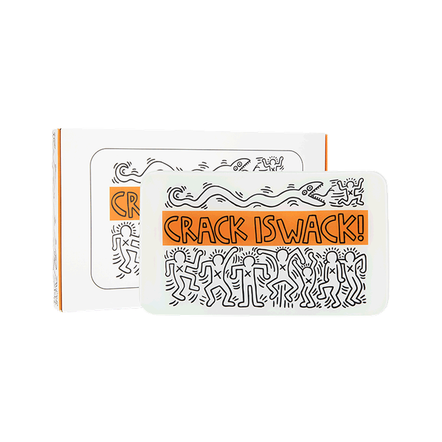 K. Haring Glass Rolling Tray