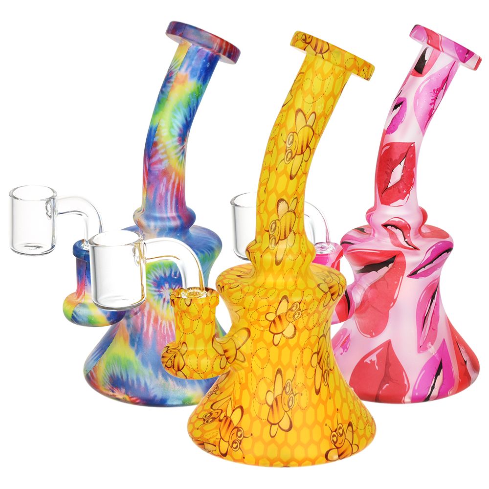 Bohemian Blend Bell Glass Dab Rig - 6.75" / 14mm F