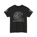 Autobongs Surf Wave Tee — "Autobongs" Logo Graphic T-Shirt