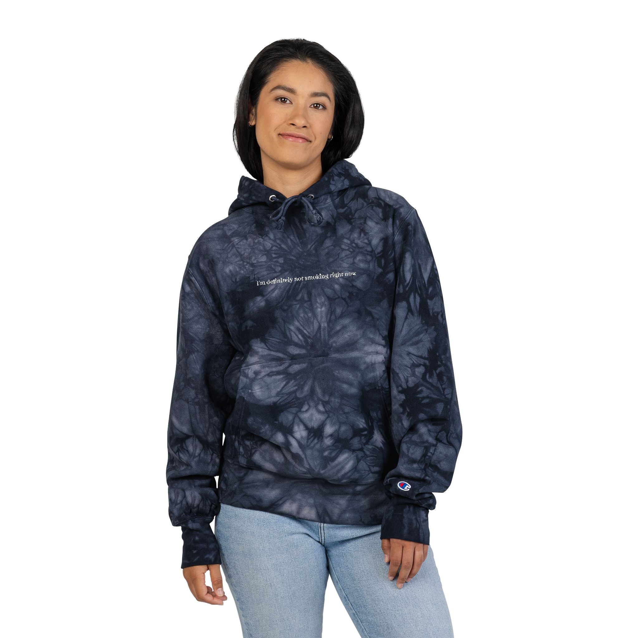 'Not Smoking' Tie Dye Thick Hoodie