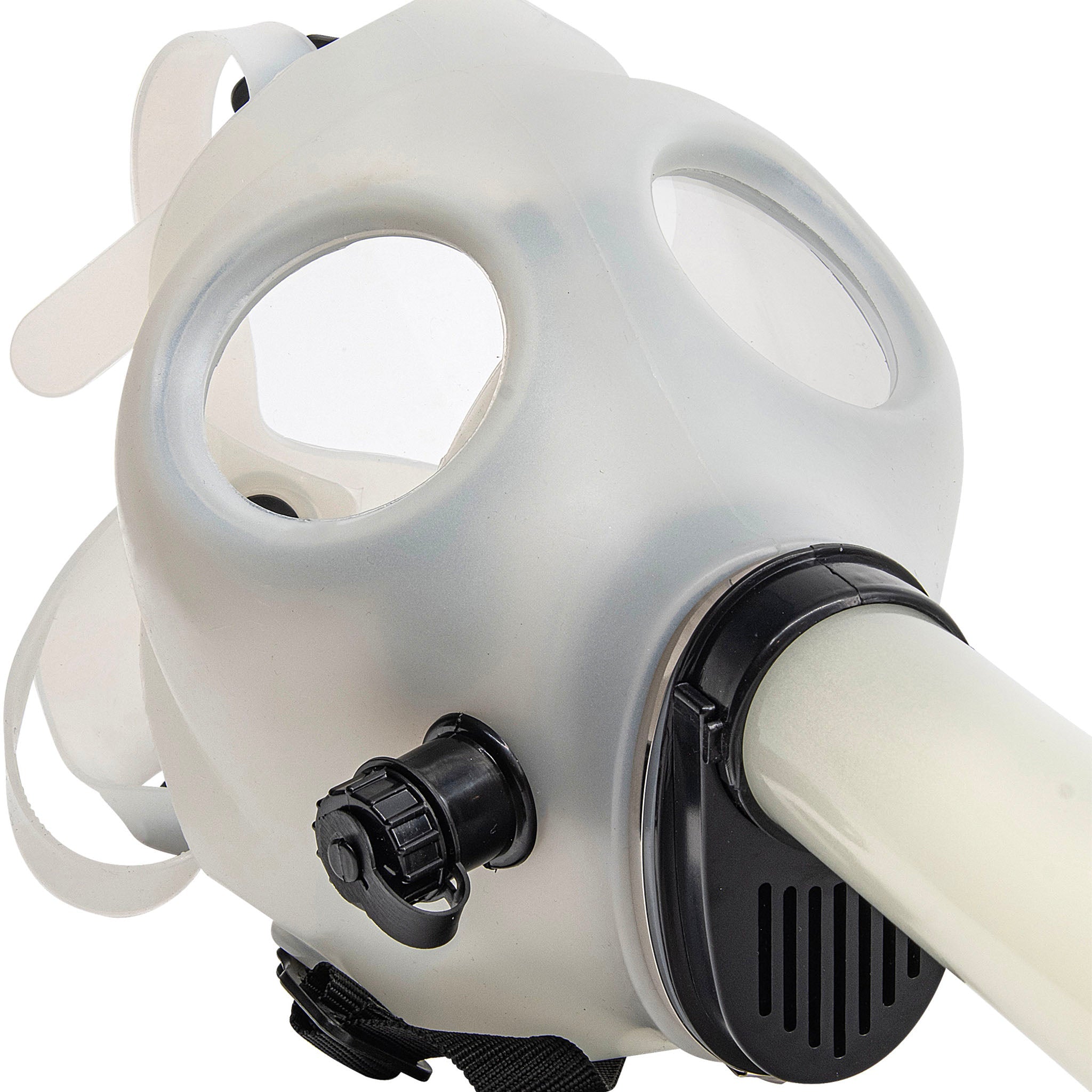 Acrylic Glow In The Dark Curved Steamroller Tube Gas Mask