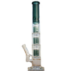 Triple Tree Percolator Glass Water Pipe 19"