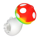 6CT BUNDLE - Silicone Mushroom Hand Pipe - 4.25" / Assorted Colors