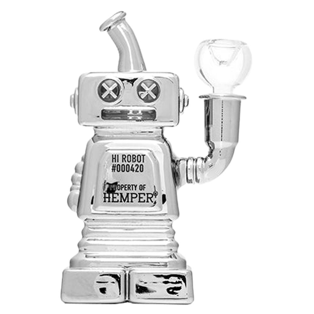 Hemper Hi-Robot Glass Water Pipe - 5.9" / 14mm F