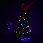 Christmas Tree w/ Candy Cane Glass Rig - 7.25" / 14mm F