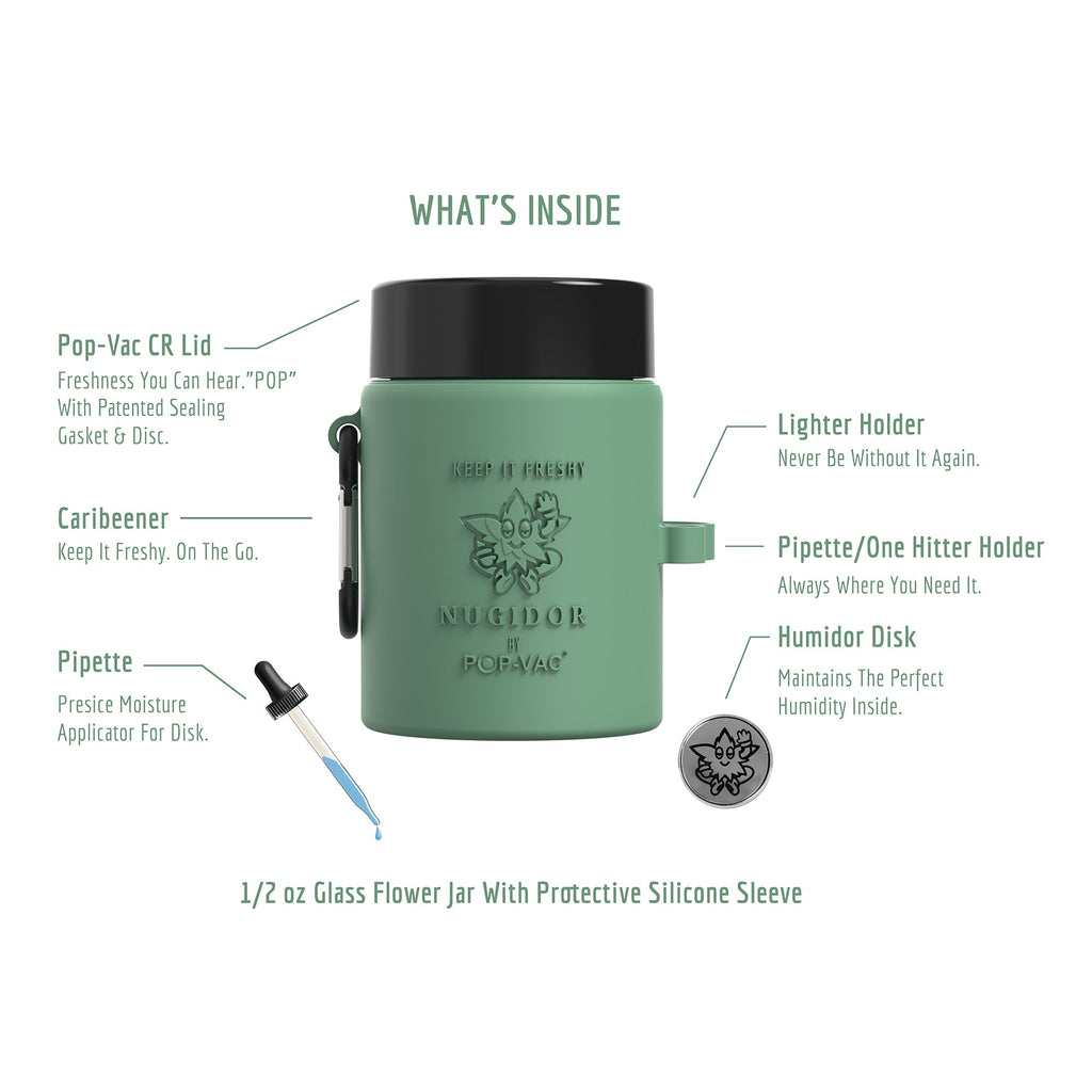 Nugidor - Pop-Vac™ Stash Jar