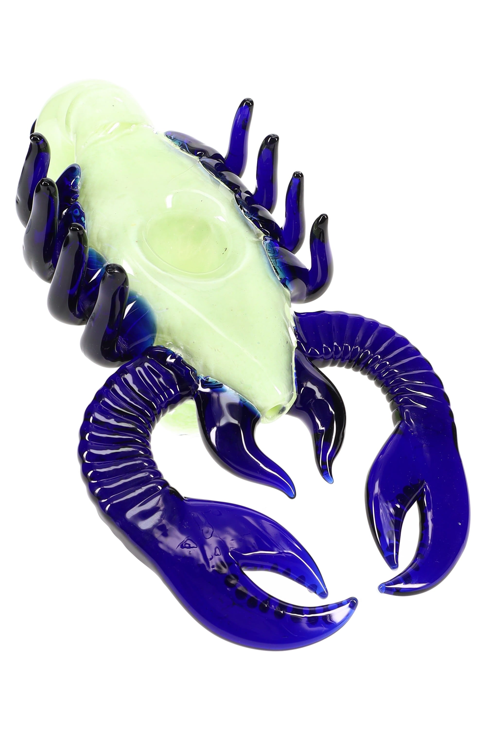 Colorful Frit Glass Scorpion Hand Pipe “Stinger” – 9″