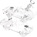 2CT BUNDLE - SeshGear Clear Car Glass Water Pipe - 6.75" / 14mm F