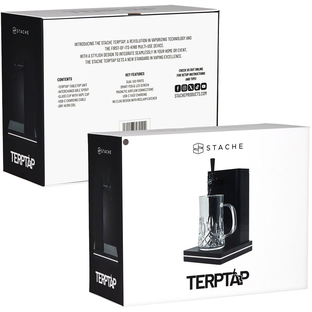 Stache Products Terp Tap Portable Vaporizer | 3000mAh | Black