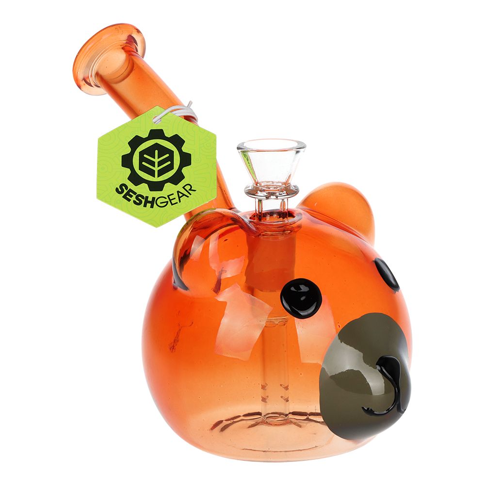 SeshGear Stoney the Bear Glass Water Pipe - 5.75" / 14mm F