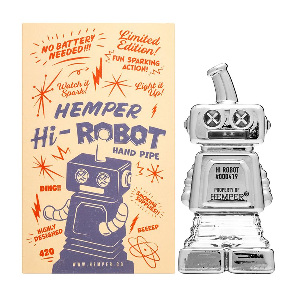 Hemper Hi-Robot Glass Hand Pipe - 4.4"
