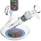 Pulsar Mosaic Bart Wag Glass Water Pipe - 6.75" / 14mm F / Colors Vary