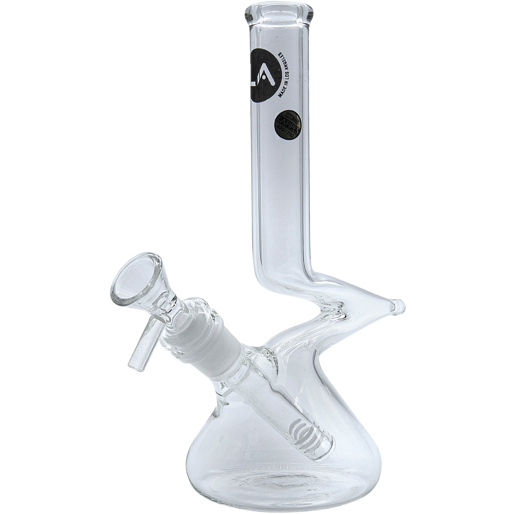 LA Pipes "The Zag" Beaker Style Bong