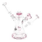 Pulsar Date Night: Part 2 Dual Neck Glass Water Pipe | 8.5" | 14mm F