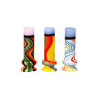 Pulsar Candy Stripe Glass Mouthpiece Attachment for Puffco Pivot w/ Display Stand - Colors Vary