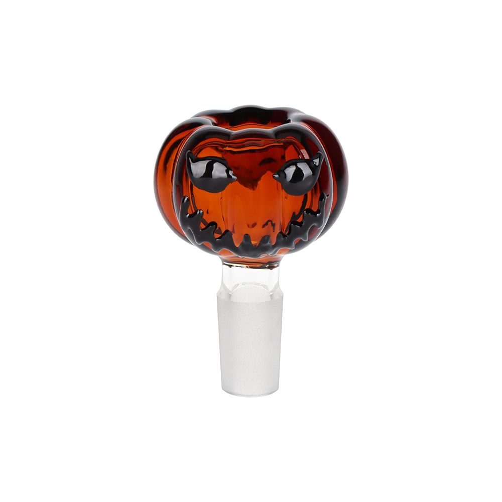 Pulsar Twisty And Wicked Jack-O-Lantern Glass Water Pipe - 11" / 14mm F