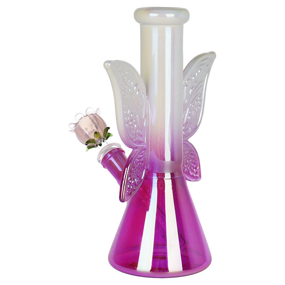 SeshGear Flowering Fairytales Beaker Glass Water Pipe - 8.75" / 14mm F
