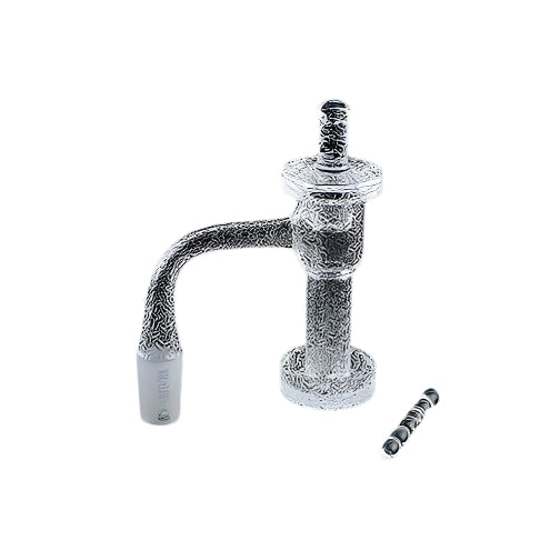 Space King Fully Fused Engraved Terp Slurper (Black / Gold)