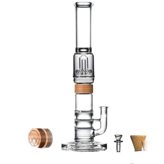 Vitae Glass Tri-UFO Bong 16"