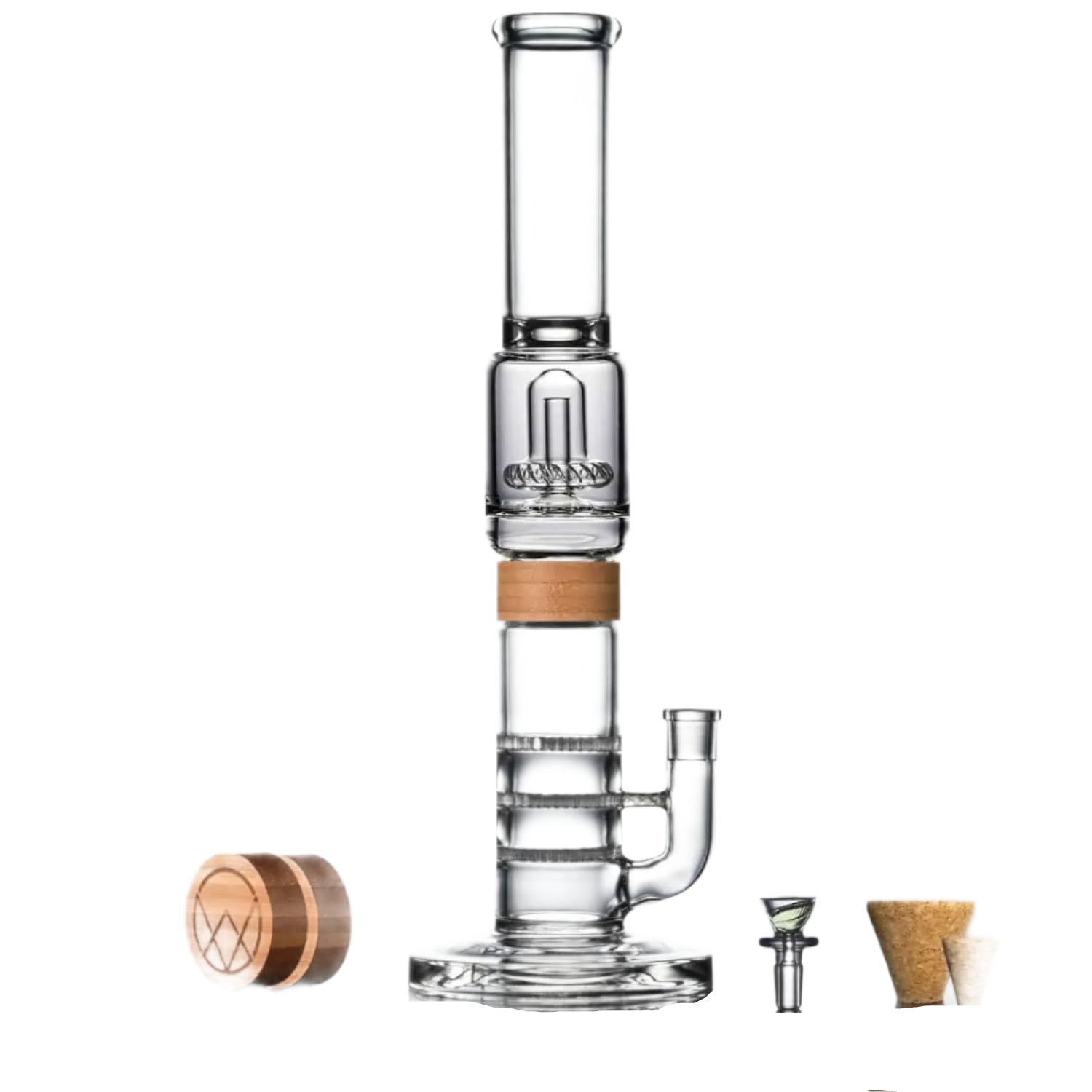 Vitae Glass Tri-UFO Bong 16"