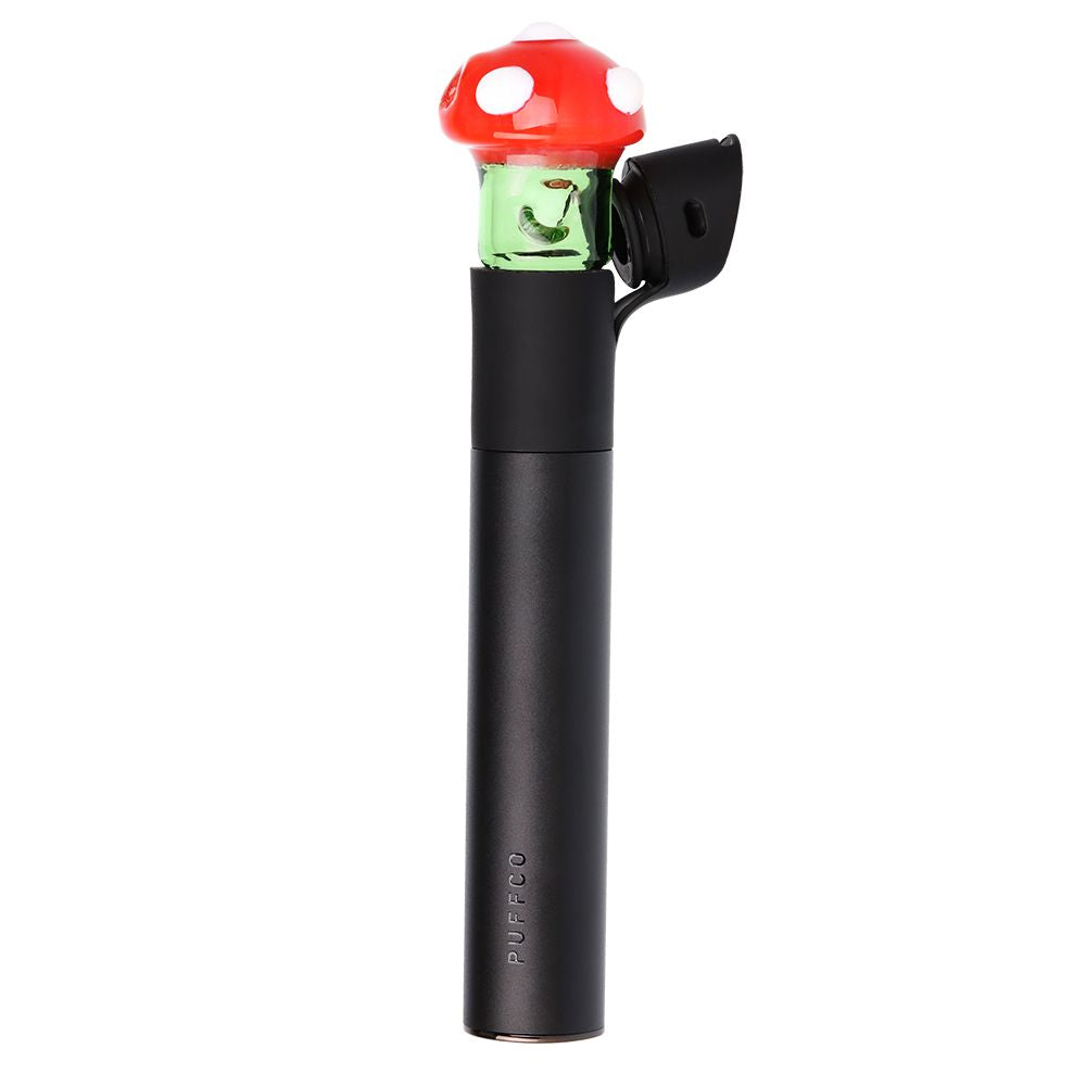 Pulsar Mushroom Glass Mouthpiece Attachment for Puffco Pivot w/ Display Stand - Colors Vary