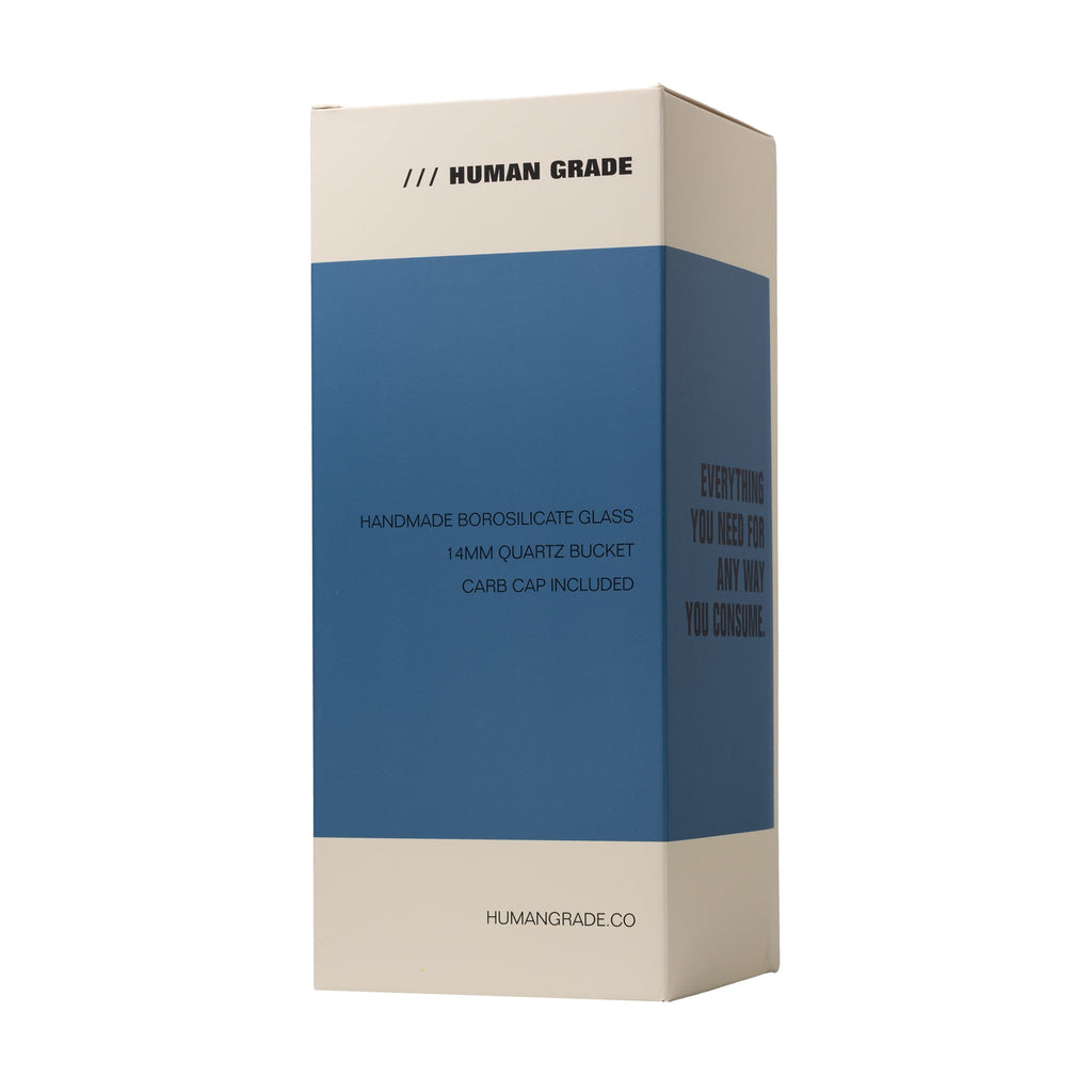 Human Grade 10.25" Straight Recycler Glass Water Pipe