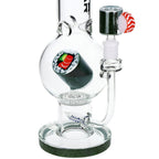 Pulsar Sushi Time Bubble Base Glass Water Pipe - 12.5" / 14mm F