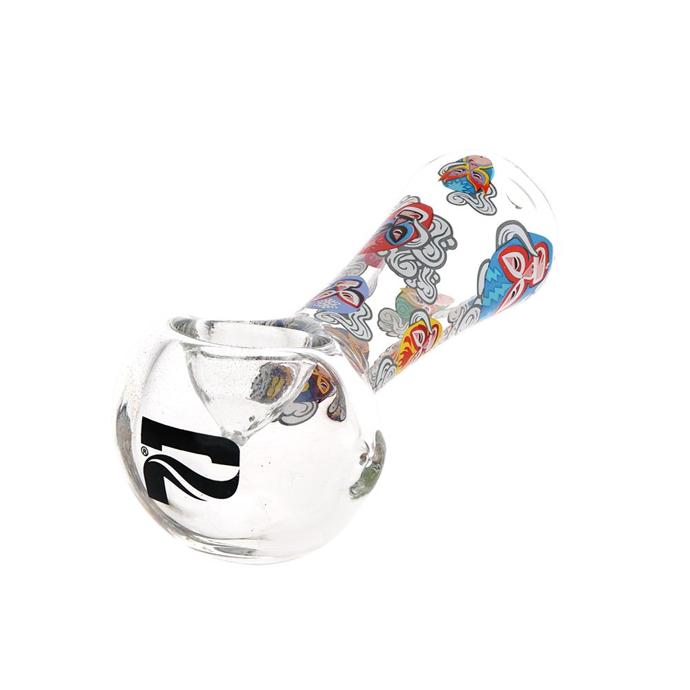 Pulsar Luchadors Glass Spoon Pipe - 4.5" 3CT