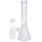 Grateful Dead x Pulsar Bolts And Skellies Glass Beaker Water Pipe Set | 13.75" | 14mm F