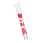Pulsar Valentine's Hearts 'n' Roses Glass Herb Pipe Duo - 10" / 14mm F