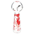 Pulsar Valentine's Hearts 'n' Roses Glass Herb Pipe Duo - 10" / 14mm F