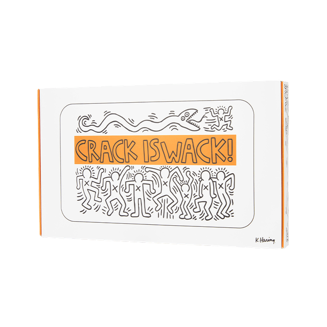 K. Haring Glass Rolling Tray