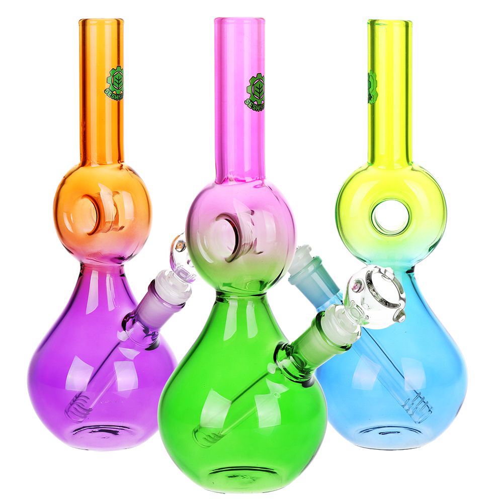 SeshGear Donut Ombre Glass Water Pipe - 10.5"/ 3 Pack
