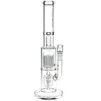 Pulsar Double Chamber Rocket Perc Chugger Glass Water Pipe - 15.25" / 14mm F
