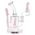 SeshGear Danger Noodle Glass Dab Rig Set - 8.25" / 14mm F
