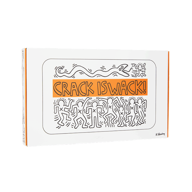 K. Haring Glass Rolling Tray