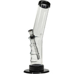 Acrylic Angled Straight Tube Bong 9-12"