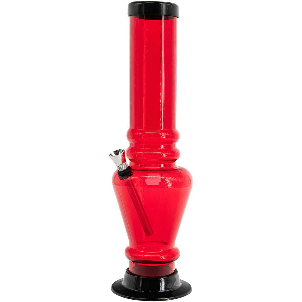 Acrylic Vase Base Bong  12"