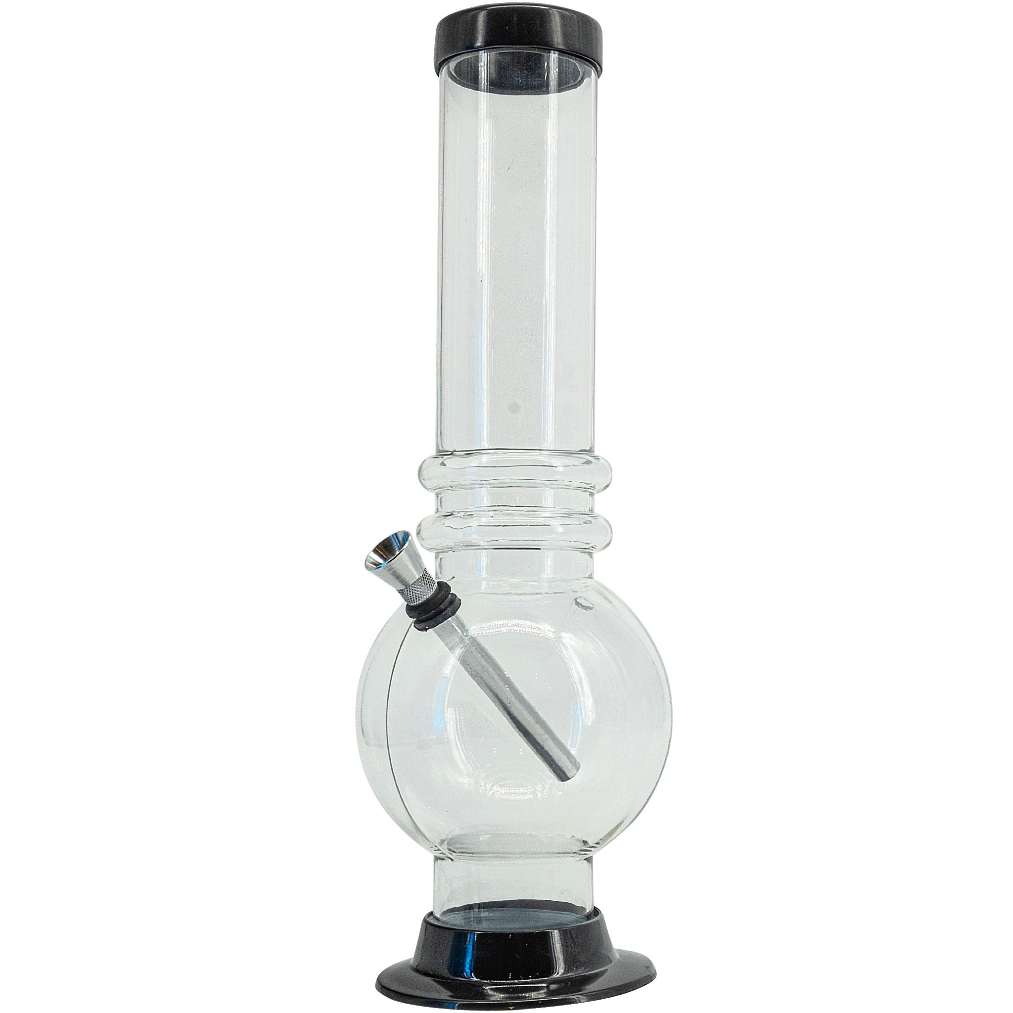 Acrylic Bubble Base Bong - 12-15"