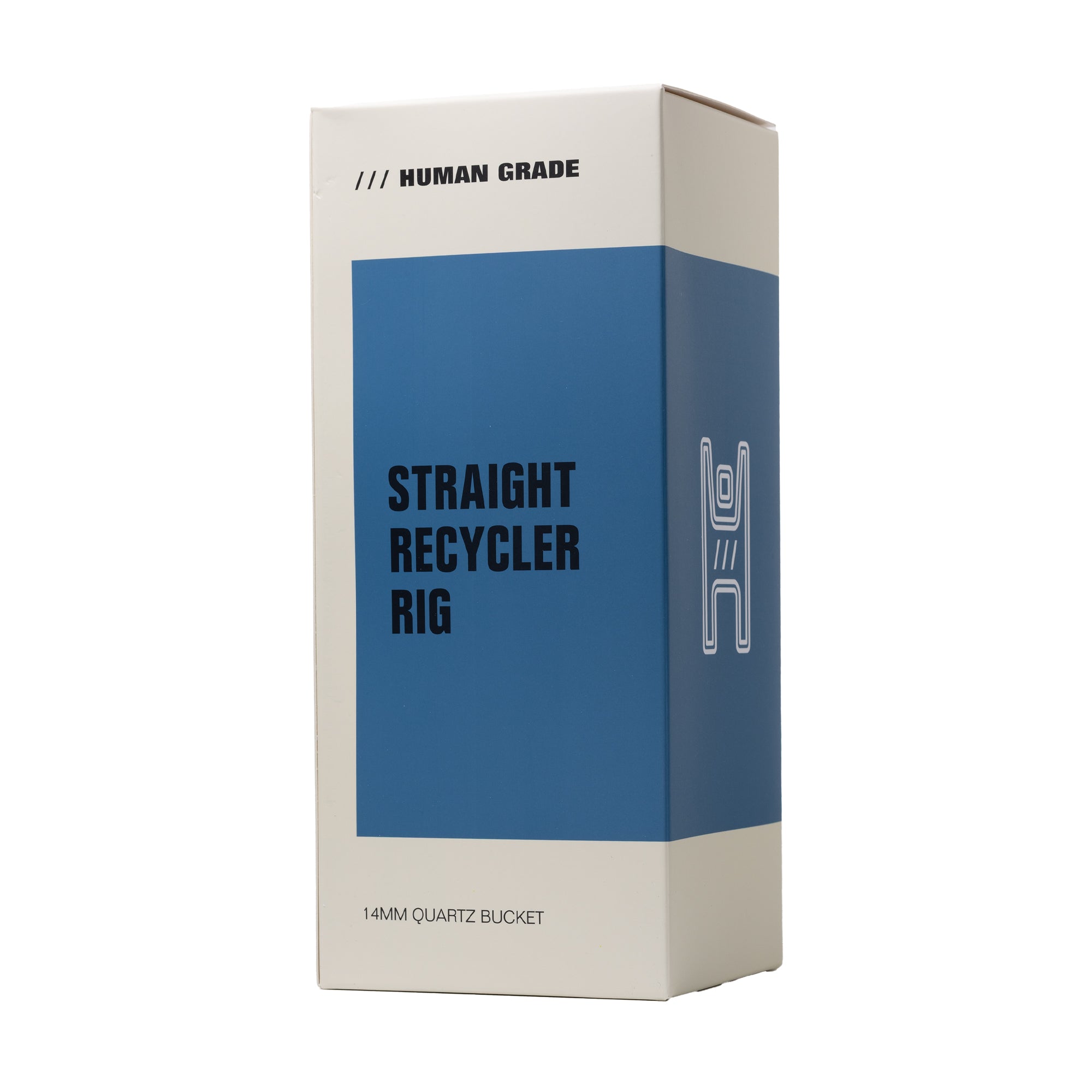 Human Grade 10.25" Straight Recycler Glass Water Pipe