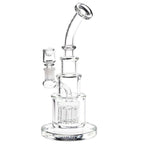 Pulsar 12 Arm Perc Chugger Glass Water Pipe - 10" / 14mm F