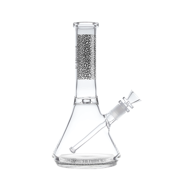 K. Haring Glass Beaker Water Pipe
