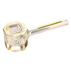 Red Eye Tek Terminator Finish Infinity Bowl Octagon Glass Hand Pipe | 4.5"
